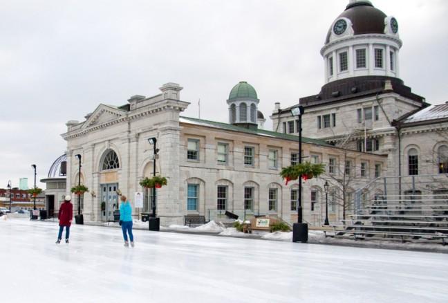 Skating rink in kingston. Springer market square