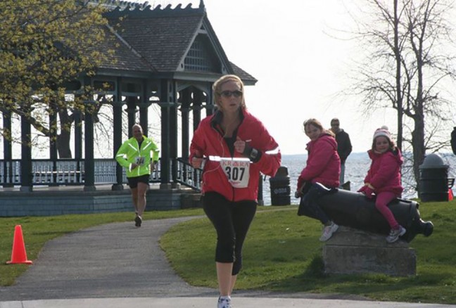 Trauma 10K participants are intense, their cute fans follow each step attentively, and the waterfront scenery is pretty impressive too.Photo credit: Carter Brundage 