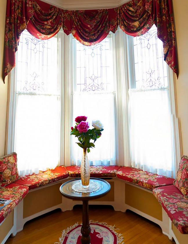 The turret on the main floor of the Secret Garden Inn.