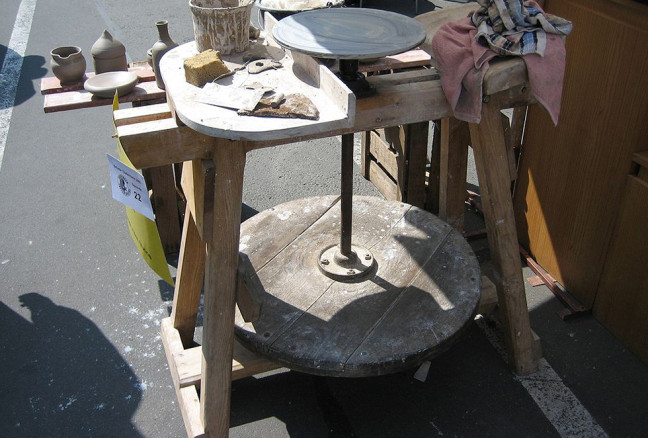 A potter places the clay on the spinning wheel and delicately shapes it into an object. In Ancient Egyptian mythology, humans were thought to have been created at the potter’s wheel. Photo Credit Oliver Kurmis