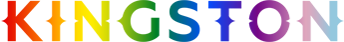 Kingston Logo with pride colours