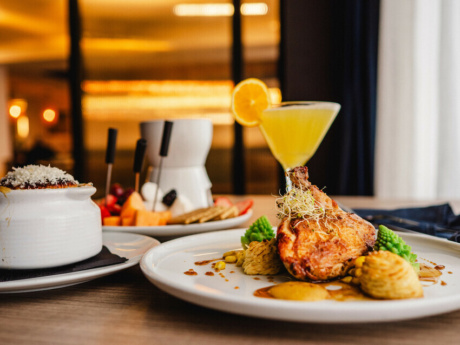 Food on a table