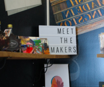 Makers wall at the Visitor Information Centre