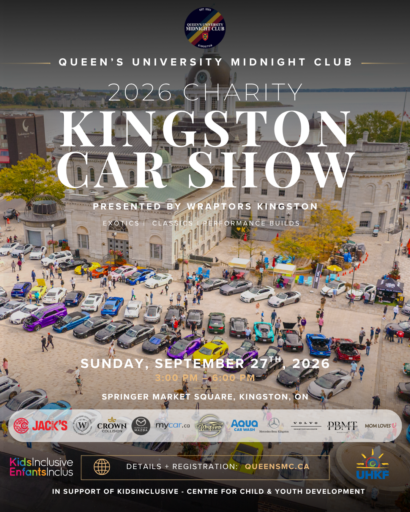 2026 QMC Charity Kingston Car Show Main Flyer standard size