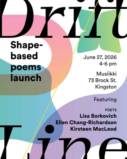 Save the date June 27 musiikkicafe 4 6 pm Join us for the shape based poems launch featuring