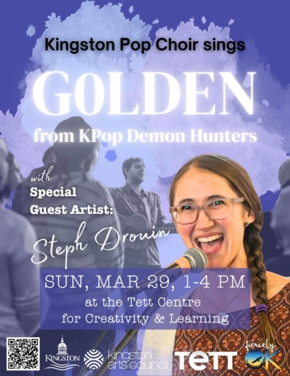 Kingston Pop Choir Poster March 2026 big smile