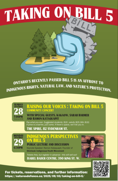 Taking on Bill 5 poster