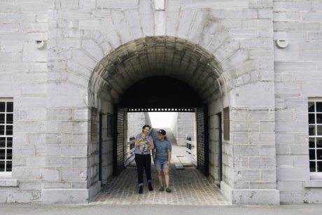 Family at Fort Henry UNESCO designated heritage site Visit Kingston