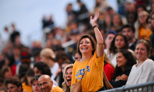 KINGSTON, CANADA - SEPTEMBER 5:
The Queen’s Gaels host the Laurier Golden Hawks at Richardson Stadium for an Ontario University Athletics regular season football game.

(Photo by: James Paddle-Grant/Queen’s Athletics & Recreation)