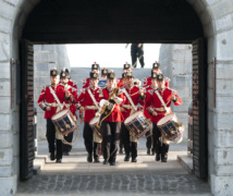 Guards entering lower barracks at Fort Henry UNESCO World Hertiage Site Visit Kingston