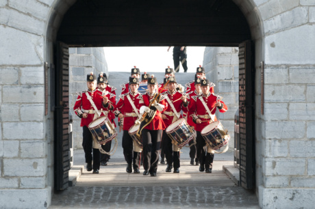 Guards entering lower barracks at Fort Henry UNESCO World Hertiage Site Visit Kingston