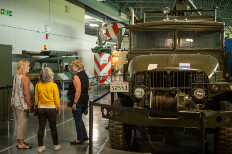 People touring exibits at the Military Communications and Electronics Museum Visit Kingston