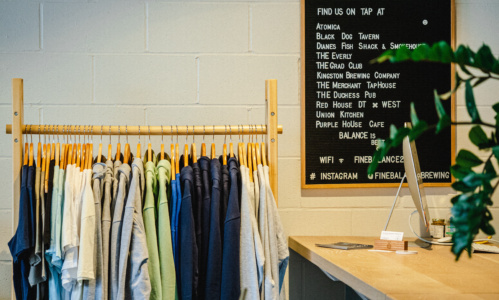 Fine Balance Merch Rack