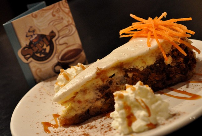 Dessert anyone? - Carrot cake meets a cheesecake.