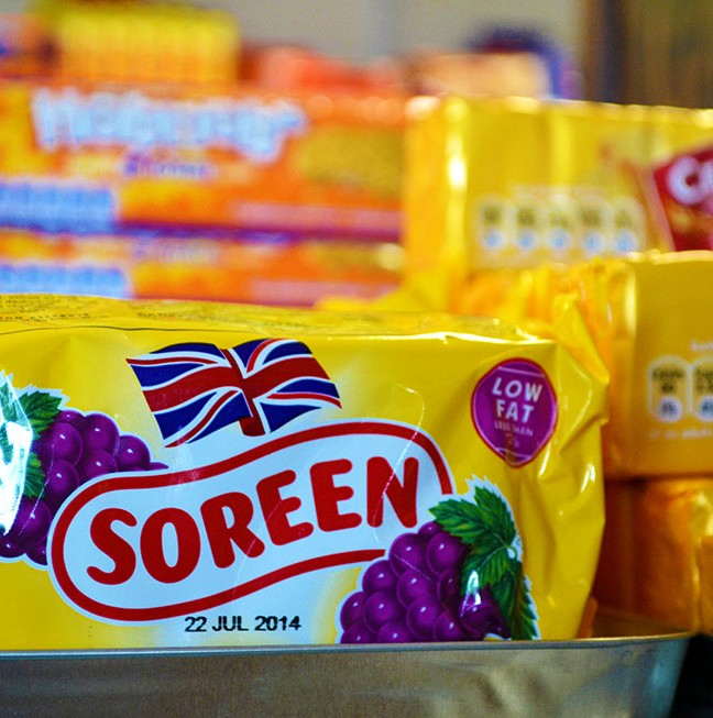 British sweets are a great to-go snack while waiting for your take out order.