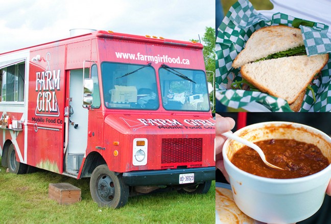 Farm Girl Food was serving their beef dip sandwich and gourmet chili. 