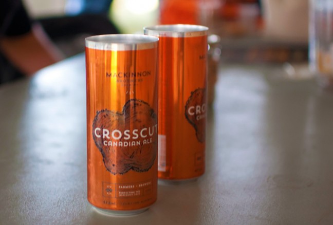 The Crosscut Canadian Ale hails from Bath Ontario on a family farm run by the Mackinnon Brothers.