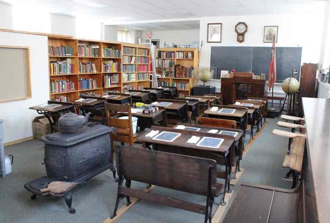 The classroom we can visit at the Frontenac County School Museums (photo from the museum’s Facebook page)