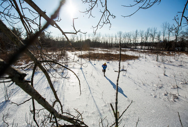 Running or walking, snowshoeing is a great way to explore your favourite trails…..or better yet, off trail! Photo credit: Rob Whelan