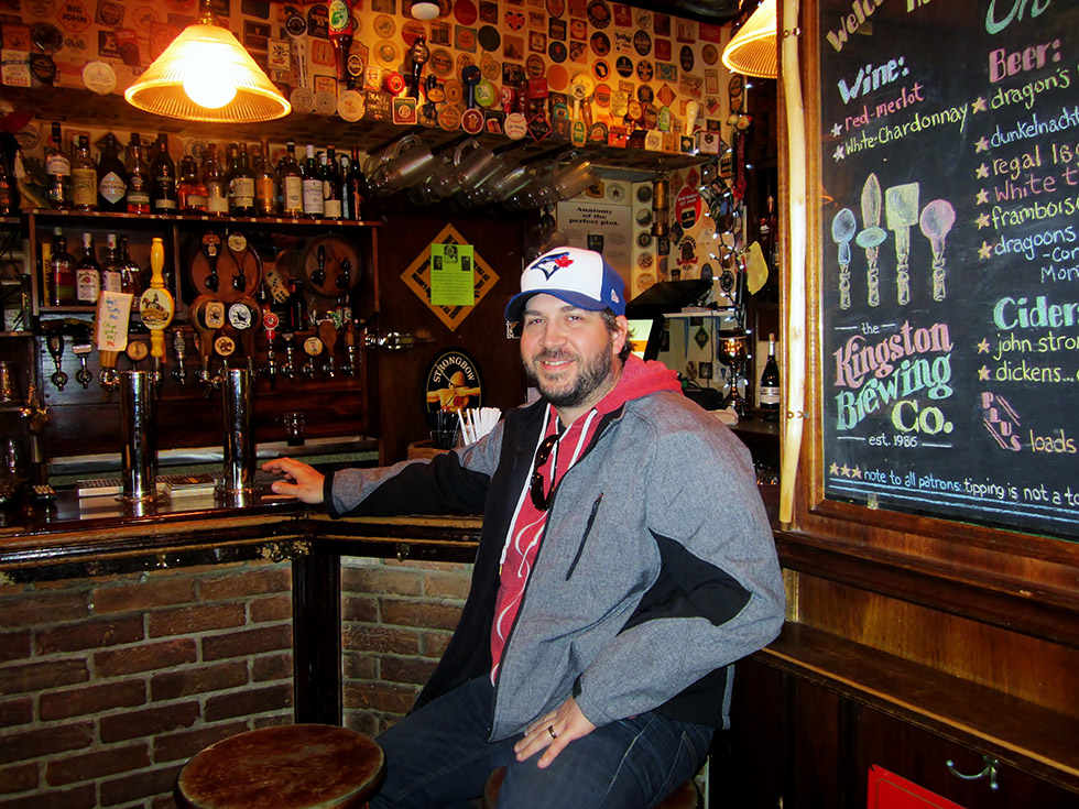 Chef Colin Burtch has a time out at the bar. Photo by Lindy Mechefske