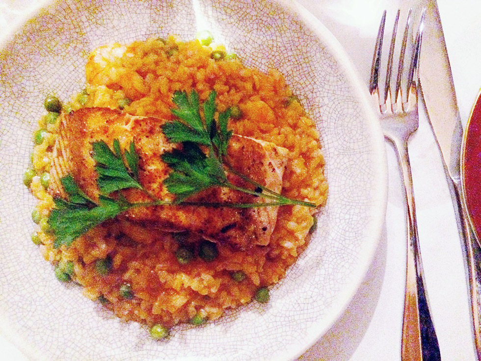 Salmon Risotto from Bayview Farm.