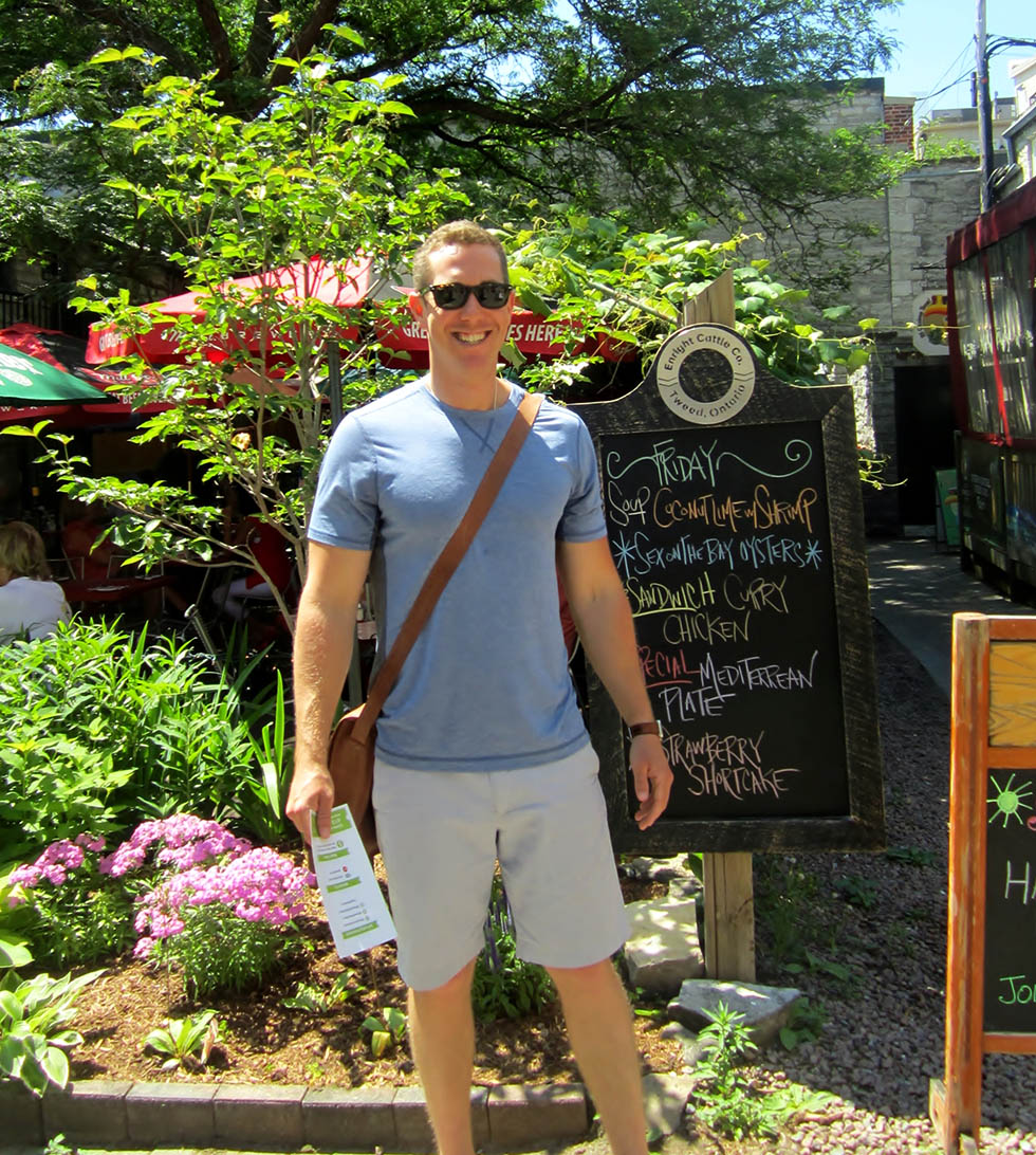 Kingston Food Tour guide Daniel Barrett