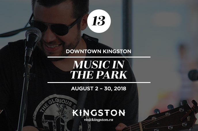 Music in the Park in Downtown Kingston — August 2–30