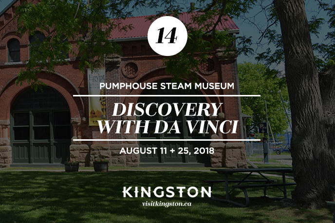 The PumpHouse Steam Museum presents Discovery with da Vinci — August 11 + 25