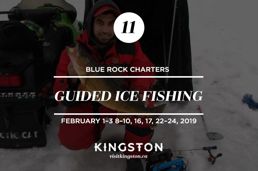 Guided Ice Fishing, Blue Rock Charters – February 1–3 8–10, 16, 17, 22–24