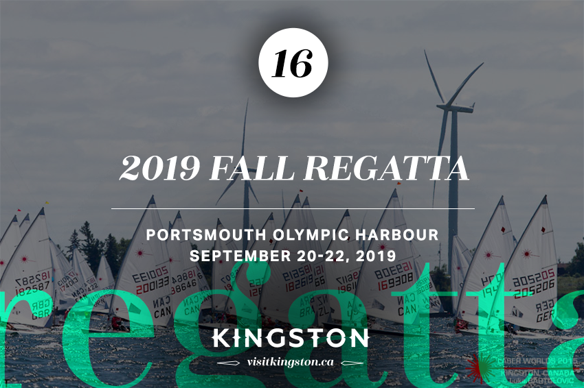 16. 2019 Fall Regatta: Portsmouth Olympic Harbor - September 20-22, 2019