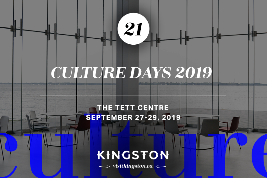 21. Culture Days 2019: The Tett Centre - September 27-29, 2019