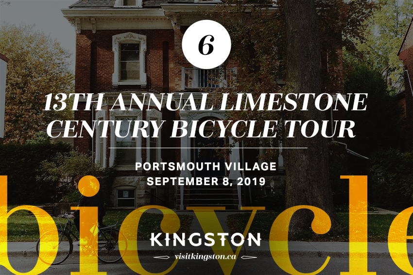 6. 13th Annual Limestone Century Bicycle Tour: Portsmouth Village - September 8, 2019