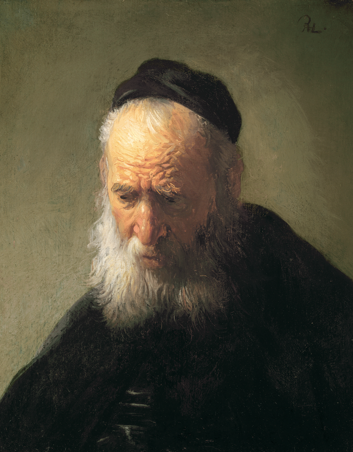 REMBRANDT VAN RIJN Leiden, Netherlands 1606-Amsterdam, Netherlands 1669 Head of an Old Man in a Cap around 1630