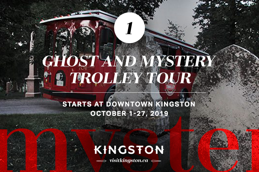 Ghost and Mystery Trolley — October 1–27, 2019 starting Downtown Kingston