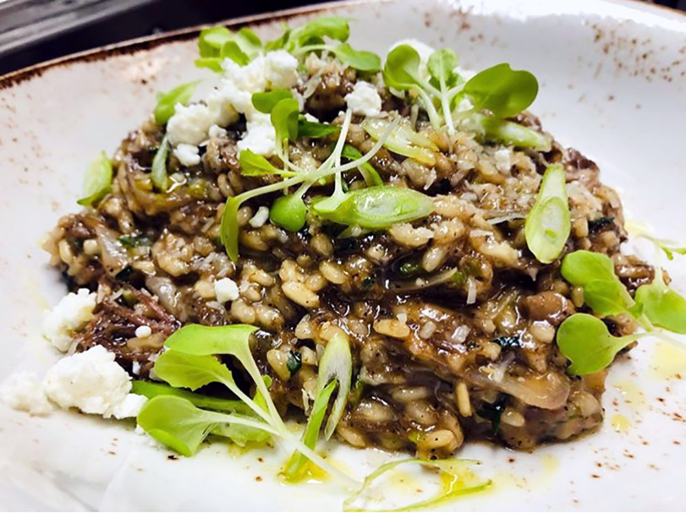 Braised short rib risotto