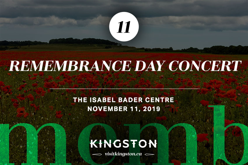 Remembrance Day Concert at The Isabel Bader Centre — November 11, 2019