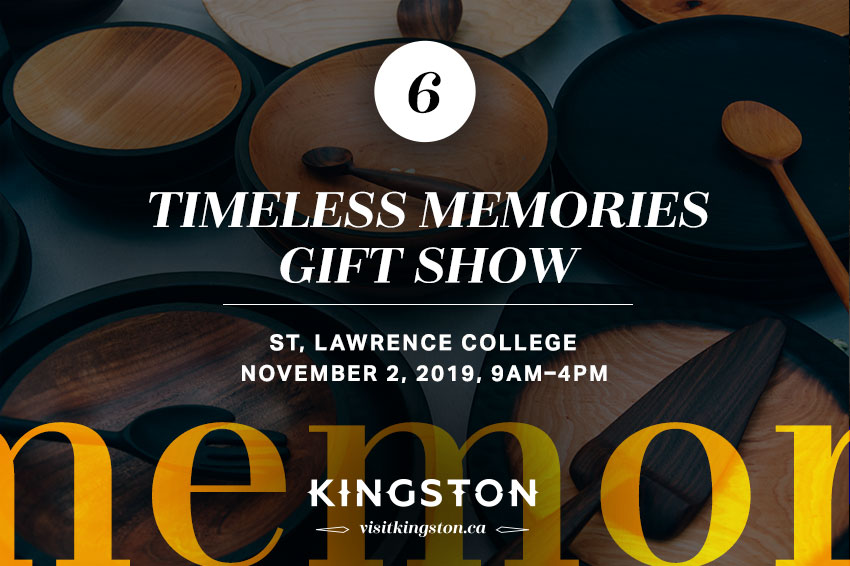 Timeless Memories Gift Show at St. Lawrence College — November 2, 2019, from 9am–4pm