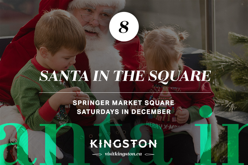 8. Santa in the Square: Springer Market Square — Saturdays in December