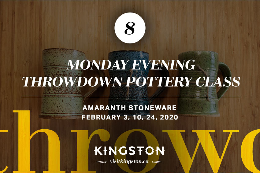 Monday Evening Throwdown Pottery Class, Amaranth Stoneware - February 3, 10, 24, 2020