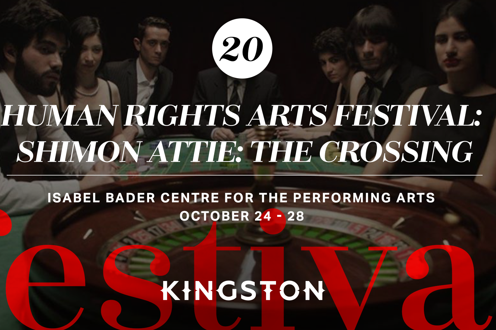 20. Human Rights Arts Festival: Shimon Attie: The Crossing: Isabel Bader Centre For The Performing Arts October 24-28