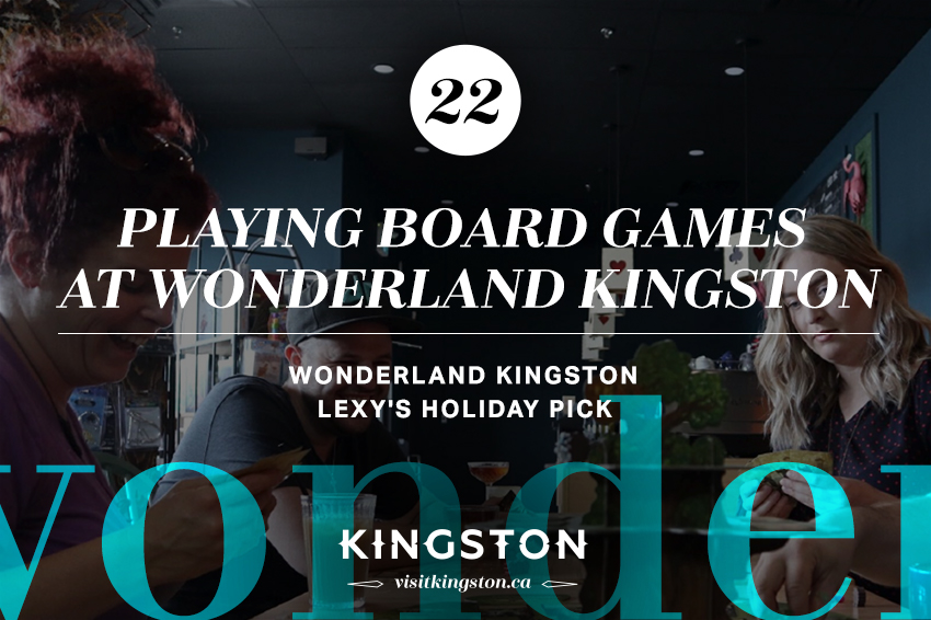 Playing board games at Wonderland Kingston
