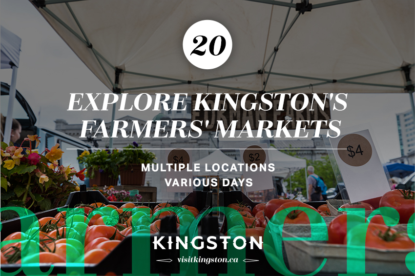 Explore Kingston's farmers' markets