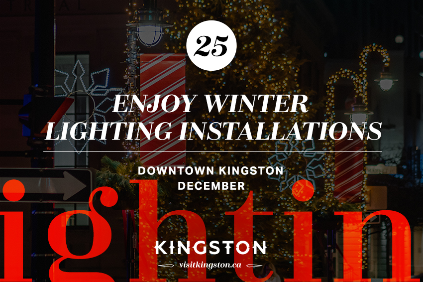 Enjoy winter lighting installations