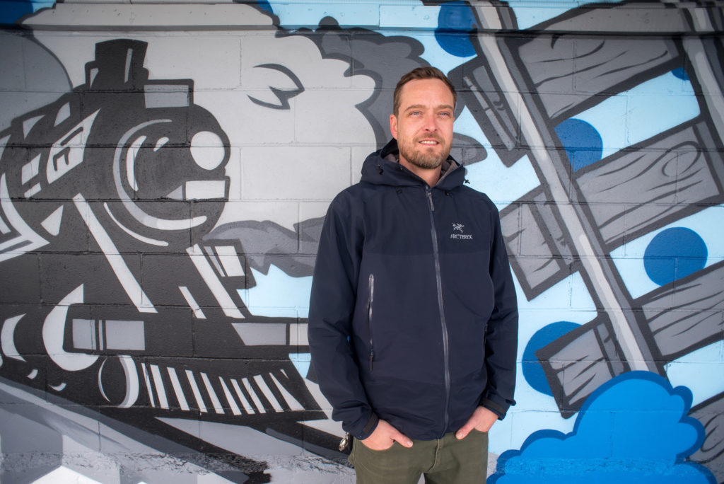 You might not have known the artist, but you’ve probably admired some of EronOne’s art if you’ve explored Kingston. He often makes buildings his canvas – transforming them into vivid, energetic pieces of art
