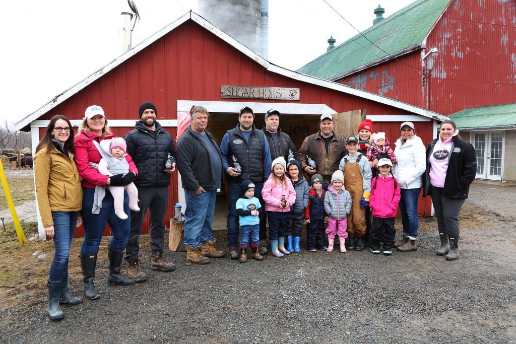 In the 1930s, the Kenny family tapped the maple trees on their dairy farm on Brewers Mills Road in Kingston. The farm has remained in the Kenny family ever since.