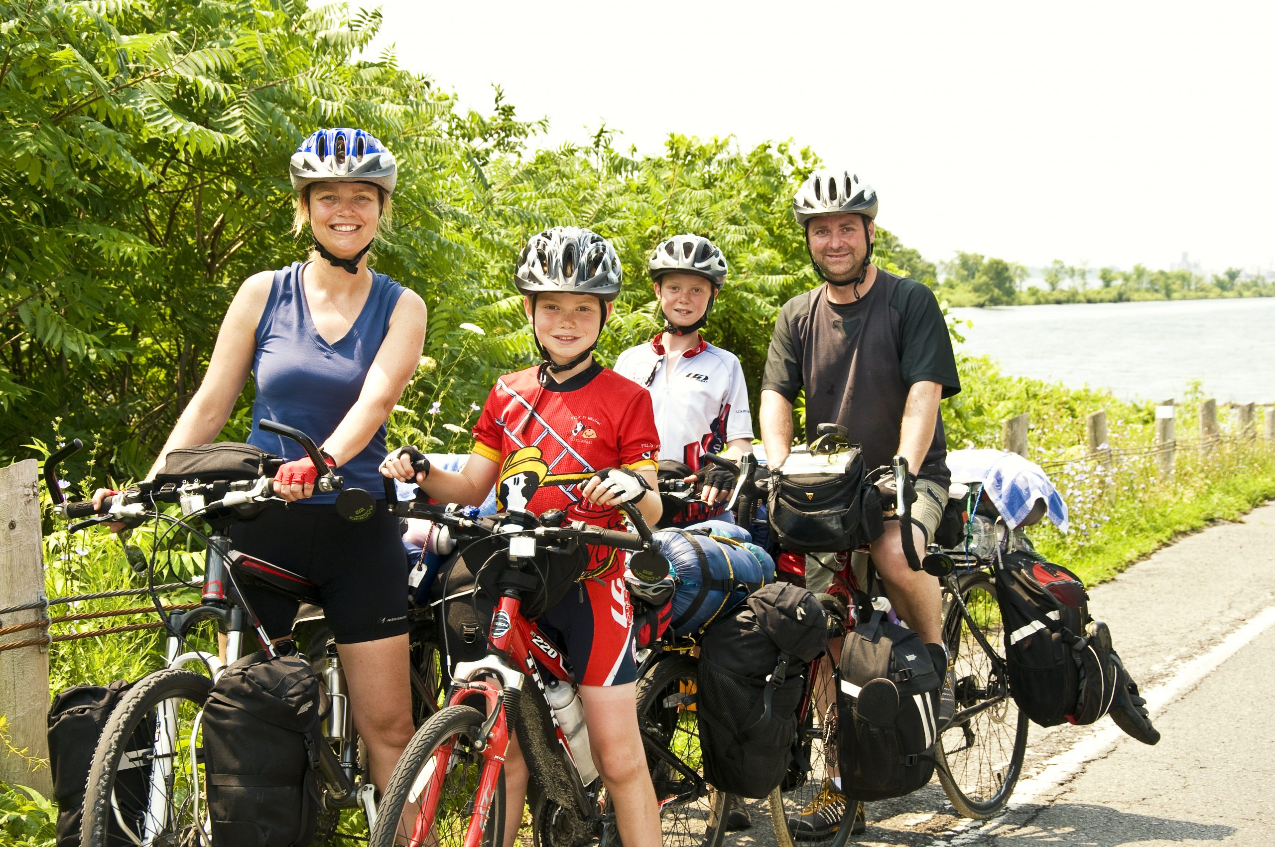 Family cycling