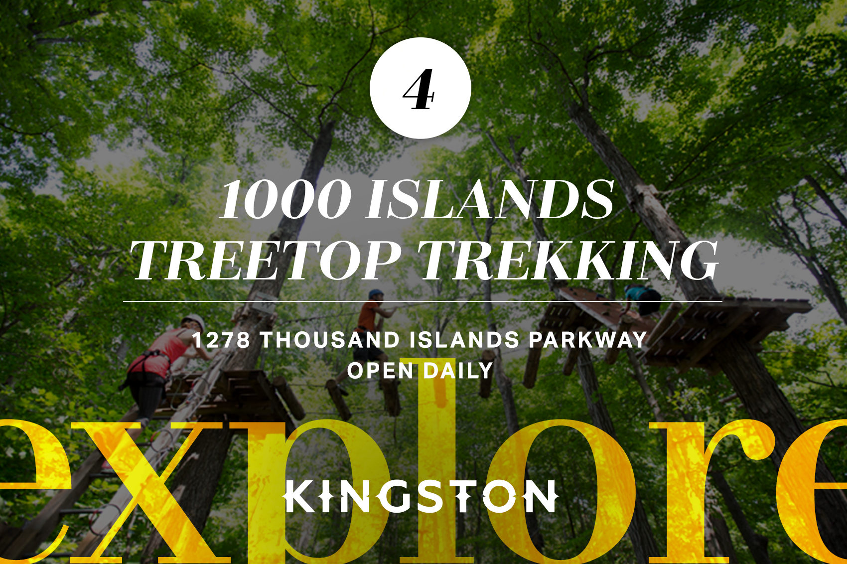 1000 Islands Treetop Trekking