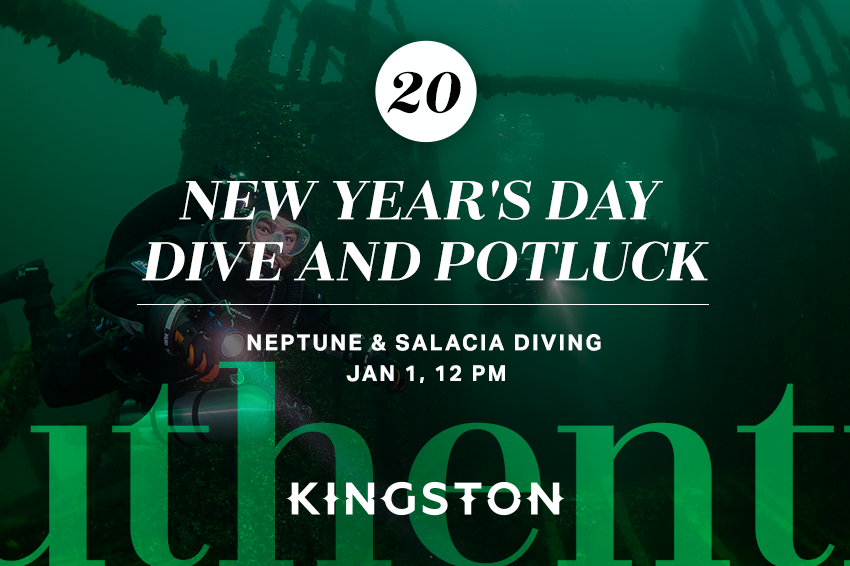 20. New Year's Day dive and potluck