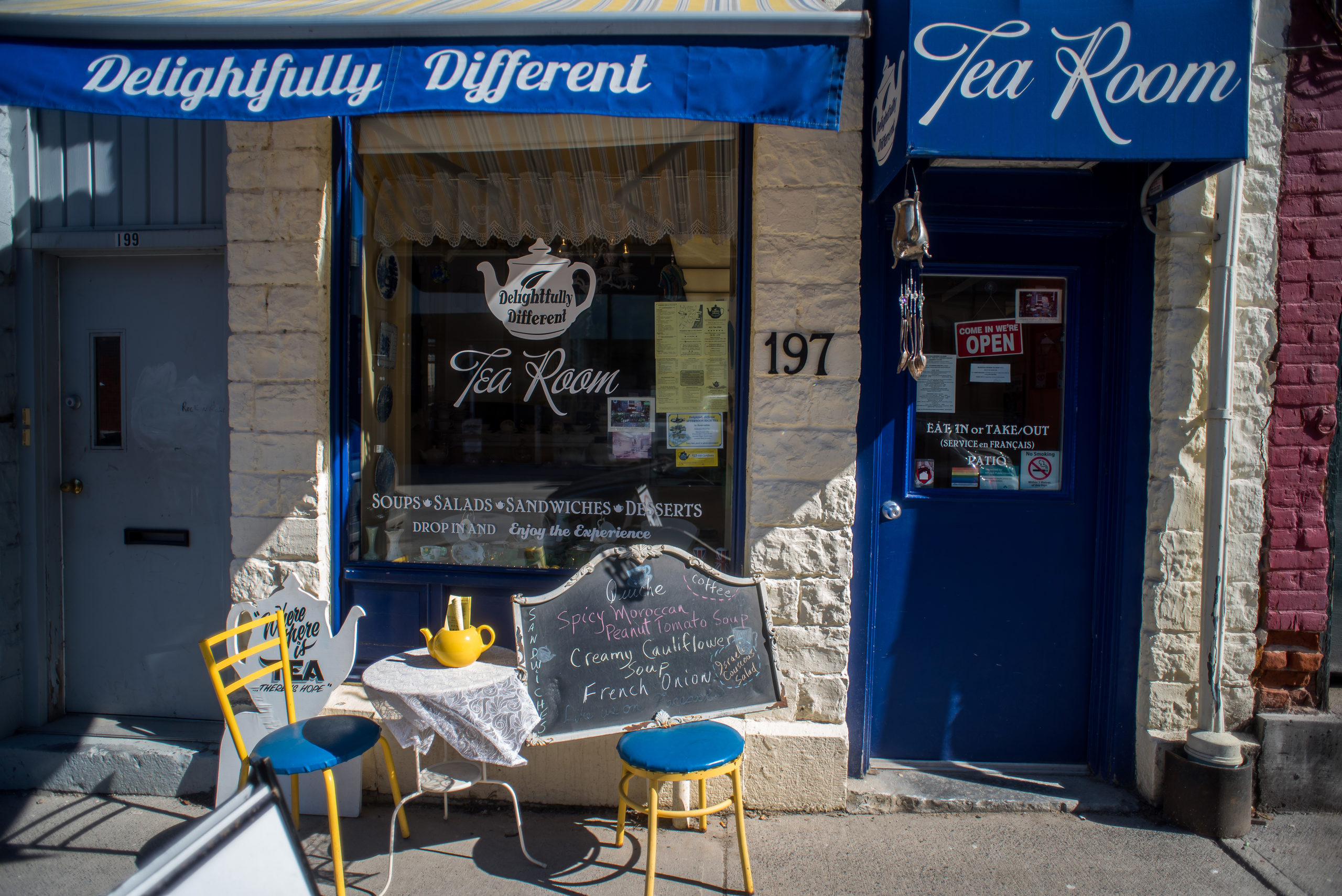 Exterior of Delightfully Different Tea Room