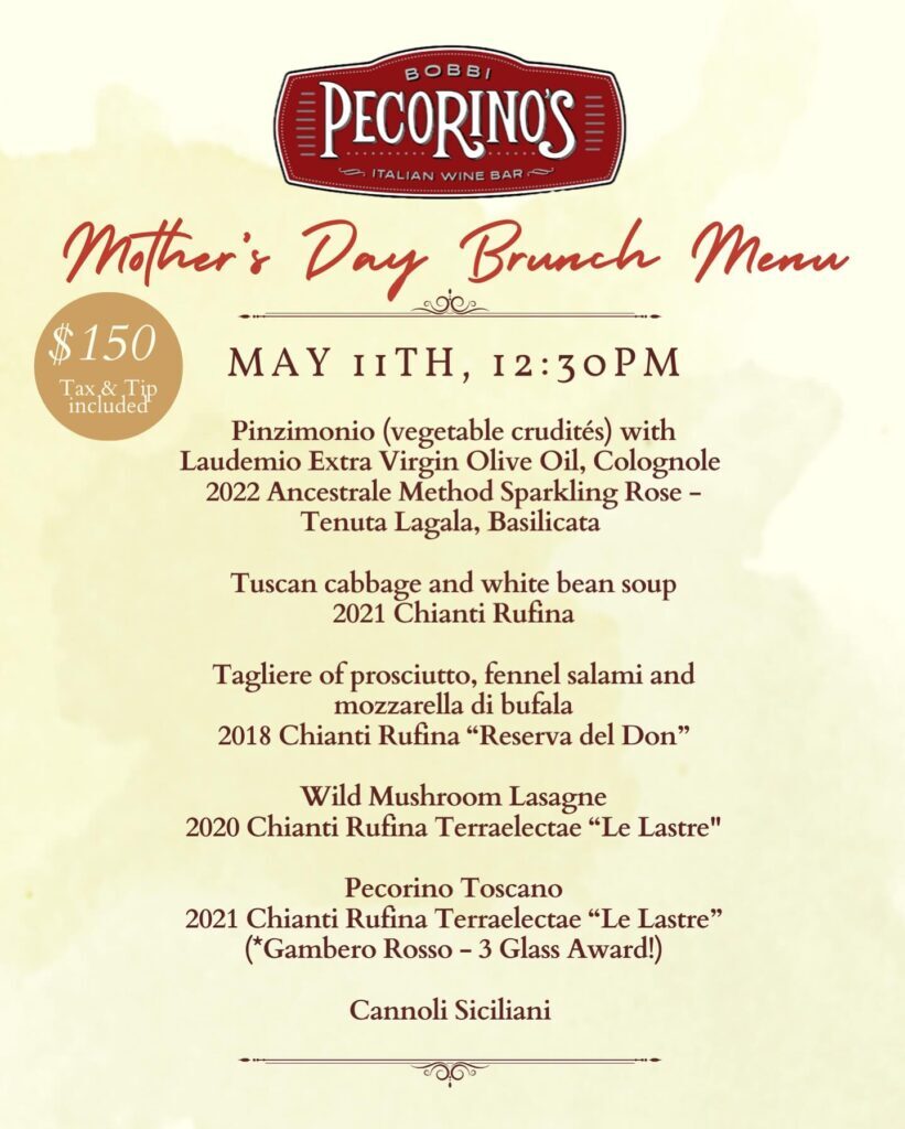 Mother's Day Italian Wine Brunch